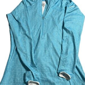 Nike Pro Blue Geometric Pullover